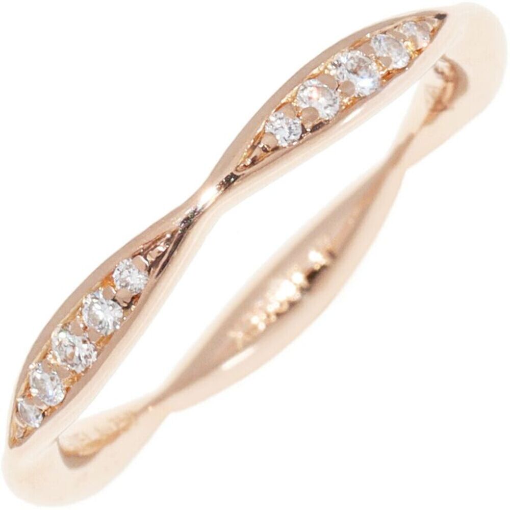 Chanel K18PG Camelia Collection Ring J10836